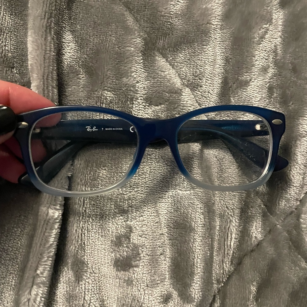 Ray-Ban Navy to Light Blue Gradient Glasses